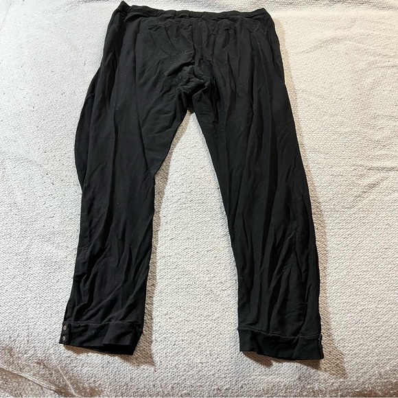 Eileen Fisher Black Pull On Casual Pants Size Large EUC - Picture 5 of 6